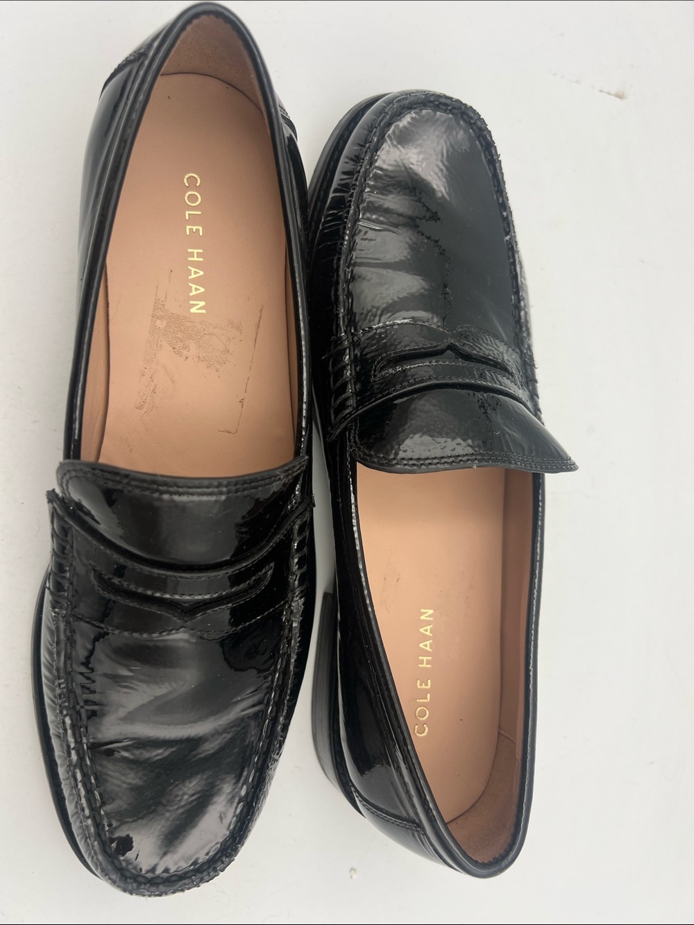 COLE HAAN GRAND 360 Black Patent Leather Loafer Women’s Size 8.5 - Picture 7 of 14